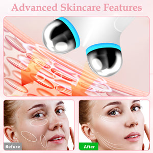 Facial Beauty Tools & EMS Device – Microcurrent Face Lift Tool, Anti-Aging Skin Tightening & LED Beauty Massager