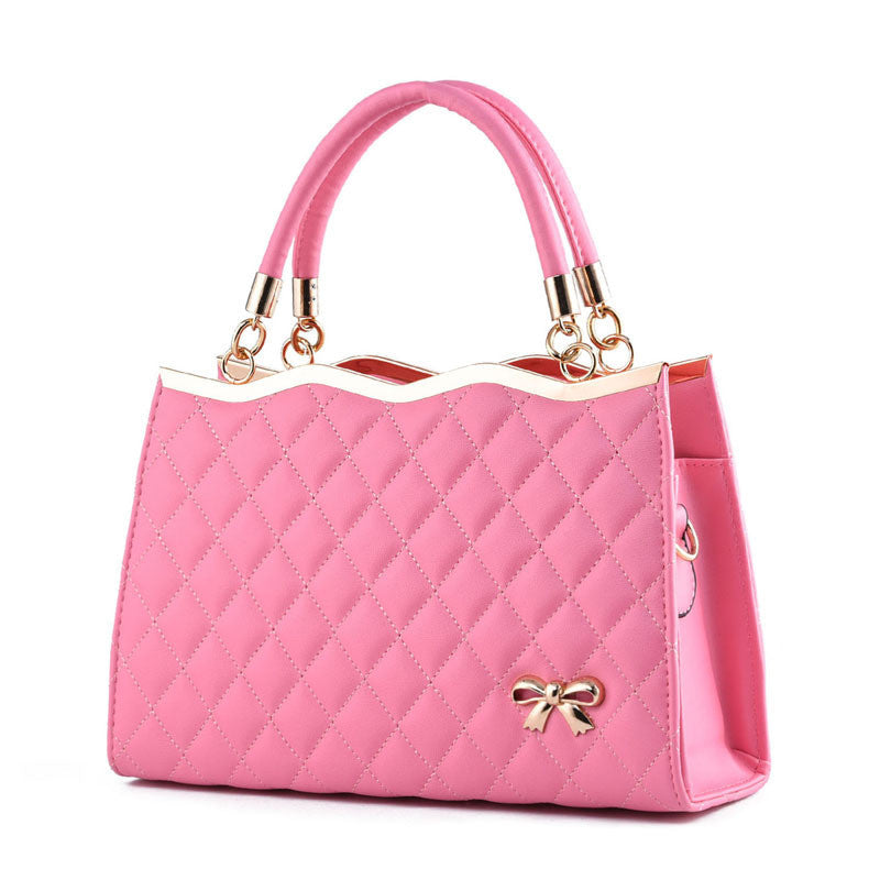 Women’s Crossbody Shoulder Bag with Bow – Elegant PU Leather Handbag, Portable, Single Shoulder & Party Purse