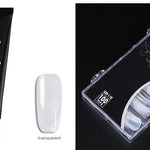 Painless & Rapid Nail Extension Kit – Crystal Glue with 100 Scaled Nail Tips, Nail Art Tools & Accessories