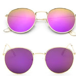 Women Retro Round Sunglasses – Vintage Metal Frame Shades, UV Protection Stylish Eyewear for Everyday Fashion