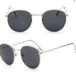 Women Retro Round Sunglasses – Vintage Metal Frame Shades, UV Protection Stylish Eyewear for Everyday Fashion