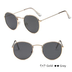 Women Retro Round Sunglasses – Vintage Metal Frame Shades, UV Protection Stylish Eyewear for Everyday Fashion