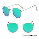 Women Retro Round Sunglasses – Vintage Metal Frame Shades, UV Protection Stylish Eyewear for Everyday Fashion