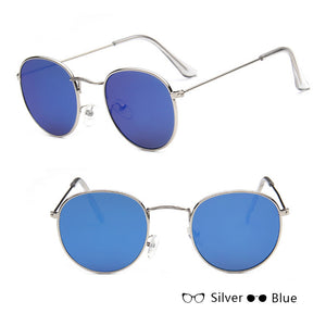 Women Retro Round Sunglasses – Vintage Metal Frame Shades, UV Protection Stylish Eyewear for Everyday Fashion