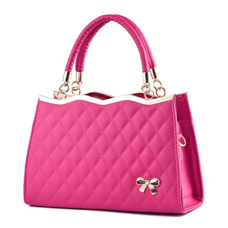 Women’s Crossbody Shoulder Bag with Bow – Elegant PU Leather Handbag, Portable, Single Shoulder & Party Purse