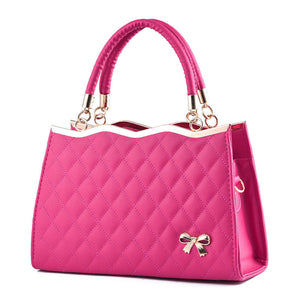 Women’s Crossbody Shoulder Bag with Bow – Elegant PU Leather Handbag, Portable, Single Shoulder & Party Purse