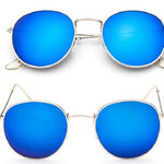 Women Retro Round Sunglasses – Vintage Metal Frame Shades, UV Protection Stylish Eyewear for Everyday Fashion