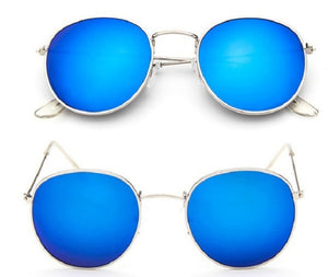 Women Retro Round Sunglasses – Vintage Metal Frame Shades, UV Protection Stylish Eyewear for Everyday Fashion