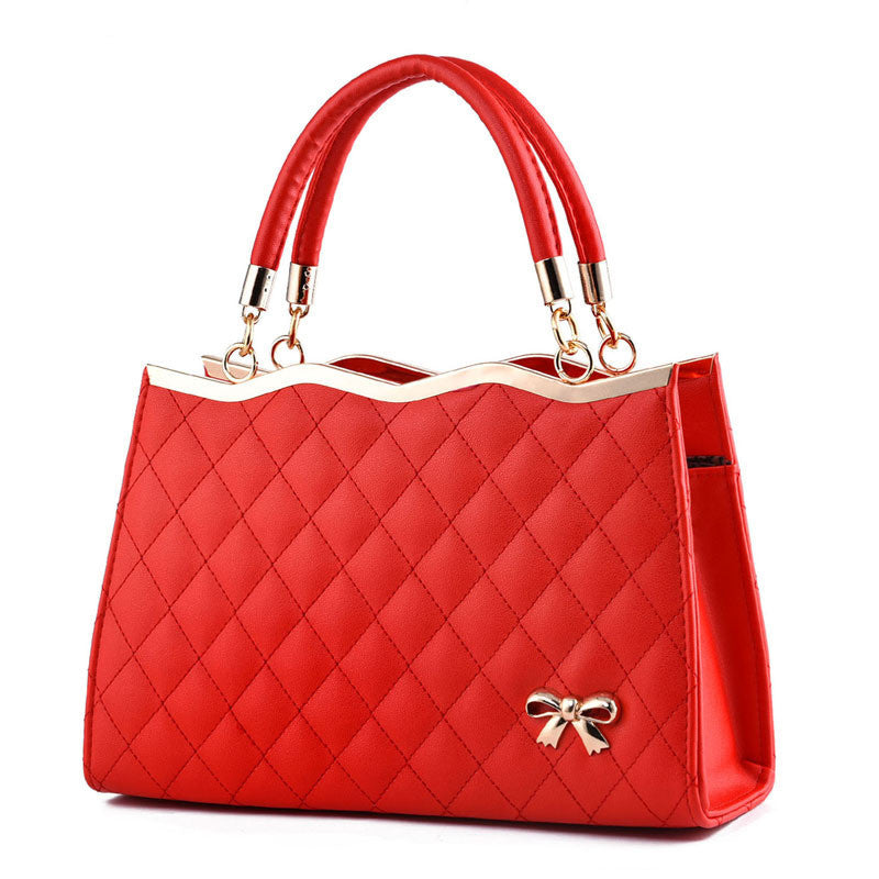 Women’s Crossbody Shoulder Bag with Bow – Elegant PU Leather Handbag, Portable, Single Shoulder & Party Purse