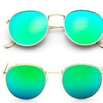 Women Retro Round Sunglasses – Vintage Metal Frame Shades, UV Protection Stylish Eyewear for Everyday Fashion