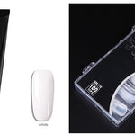 Painless & Rapid Nail Extension Kit – Crystal Glue with 100 Scaled Nail Tips, Nail Art Tools & Accessories