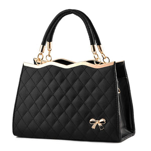 Women’s Crossbody Shoulder Bag with Bow – Elegant PU Leather Handbag, Portable, Single Shoulder & Party Purse