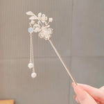 Lily of the Valley Flower Hairpin – Elegant Alloy Hair Accessory, Electroplated High-End Women’s Hair Clip