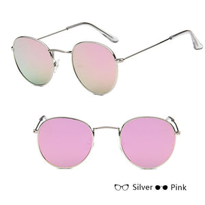 Women Retro Round Sunglasses – Vintage Metal Frame Shades, UV Protection Stylish Eyewear for Everyday Fashion