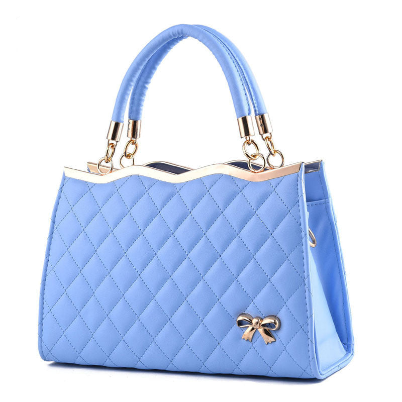 Women’s Crossbody Shoulder Bag with Bow – Elegant PU Leather Handbag, Portable, Single Shoulder & Party Purse