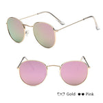 Women Retro Round Sunglasses – Vintage Metal Frame Shades, UV Protection Stylish Eyewear for Everyday Fashion