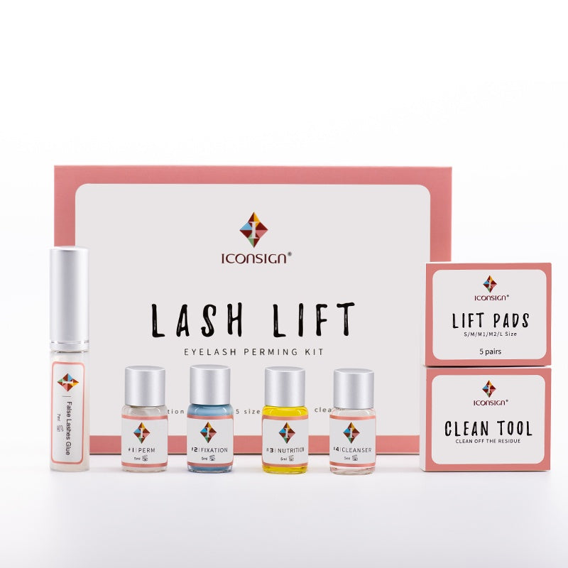 ICONSIGN Lash Lift Kit – Eyelash Perming & Curling Set with Lotion, Pads & Tools | Long-Lasting Eyelash Enhancer