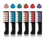 Colorful Hair Dye Comb – 6 Temporary Hair Chalk Colors for Kids & Adults, Washable Festival & Party Hair Color Set