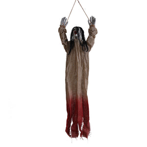 Halloween Hanging Ghost Decoration – Spooky Haunted House Prop for Secret Rooms & Parties – Scary Cloth Ornament
