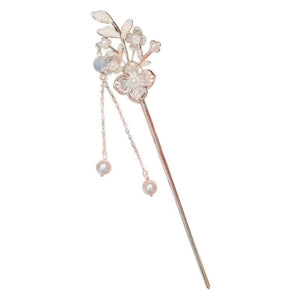 Lily of the Valley Flower Hairpin – Elegant Alloy Hair Accessory, Electroplated High-End Women’s Hair Clip